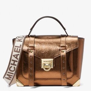 🌺 MICHAEL KORS Manhattan Medium Patent Satchel 🌺